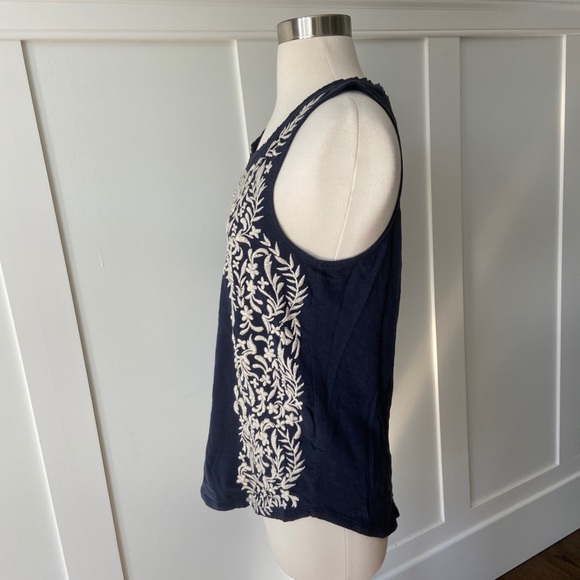 Lucky Brand Embroidered Racerback Top - Picture 3 of 5